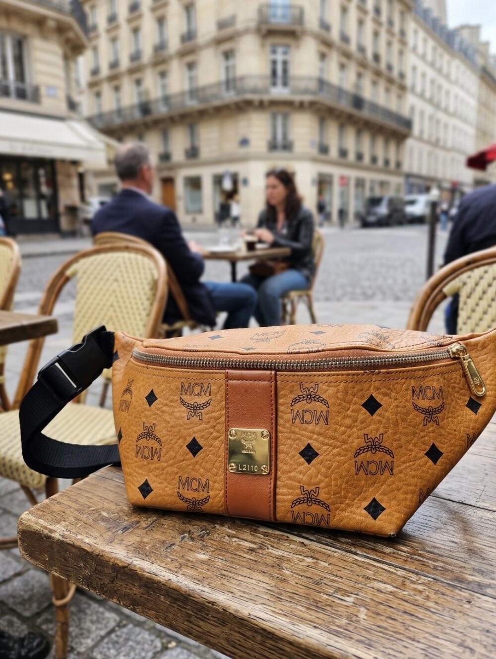 MCM Vintage Cognac Visetos Unisex Monogram Bum Bag - Picture 4 of 11